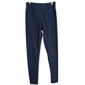 SOUL by SoulCycle Small Navy Blue Star Print Athletic Leggings Yoga Pants Soft